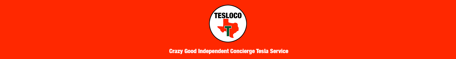 Original TESLOCO logo and red brand banner