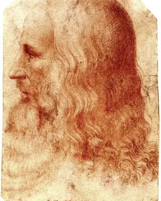 Historical portrait of Leonardo da Vinci attributed to Francesco Melzi